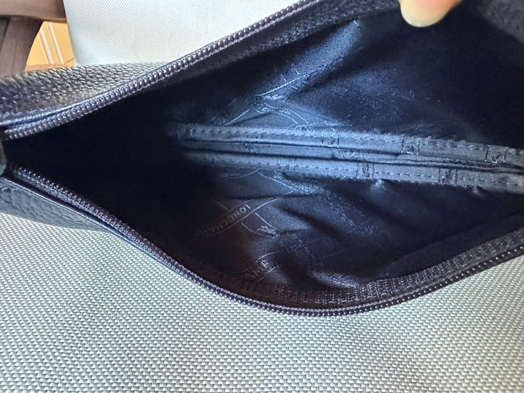 Longchamp Taschen für Damen: Longchamp sac baguette bleu nuit. – Gebraucht aus Bernex von euma1976 3