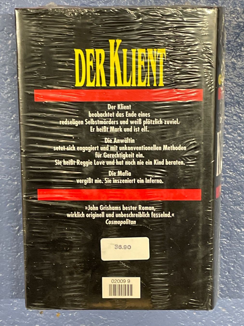 Libri: JOHN GRISHAM Der Klient (Bertelsmann, 1994) Neu & OVP – Nuovo e nell'imballaggio originale da Frasnacht venduto da GracyStore 1