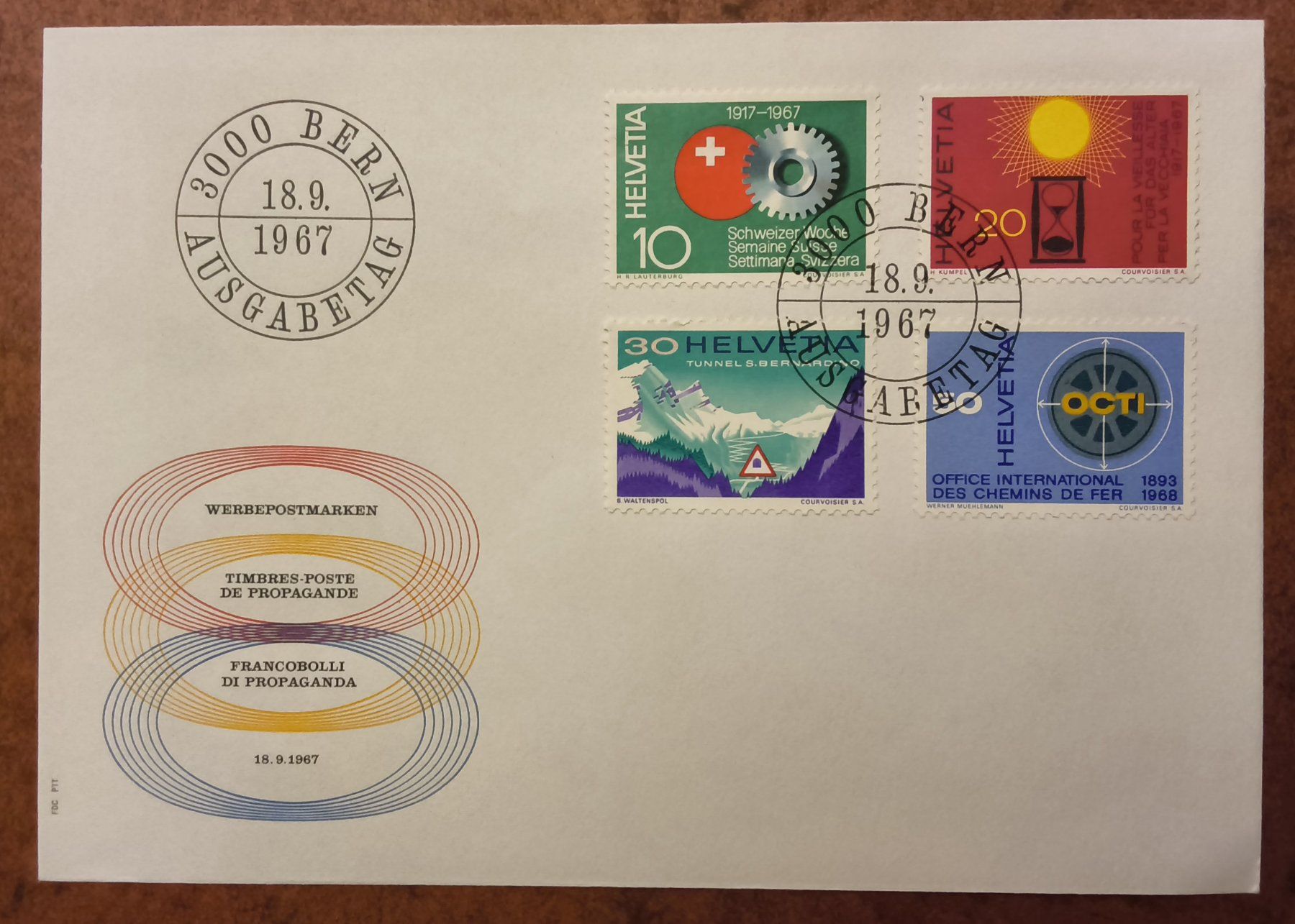 Tutti i francobolli: 3er Set historische Ersttagsbriefe CH Post 1967 - 1982 – Nuovo (secondo la descrizione) da Hallau venduto da histoiremerveilleuse 3