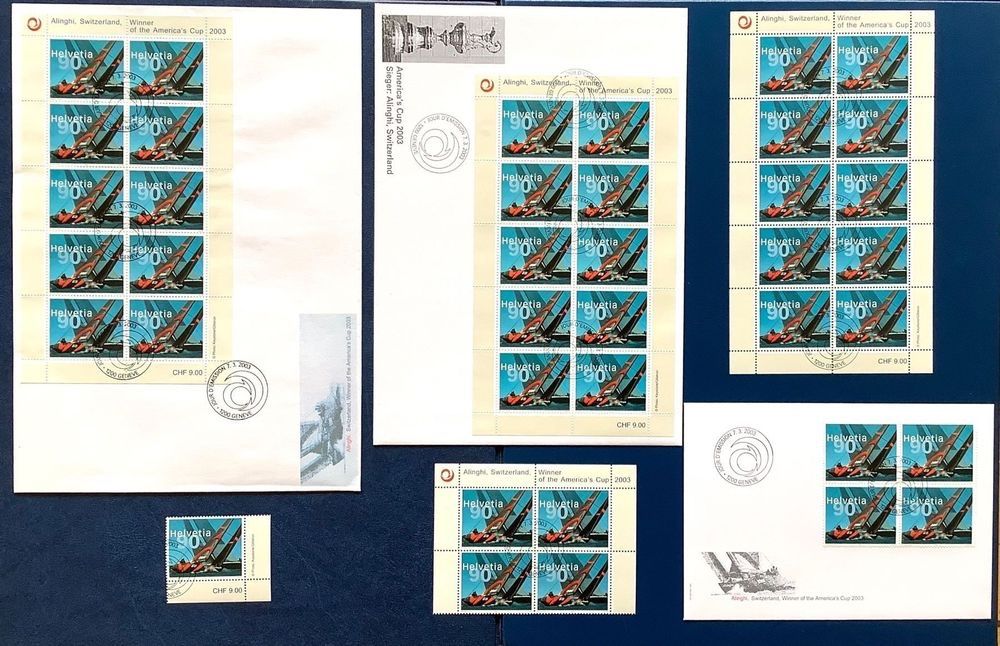 Tutti i francobolli: 2003 Schweiz - ALINGHI Sammlung ET . – Nuovo (secondo la descrizione) da Liestal venduto da Skunk02