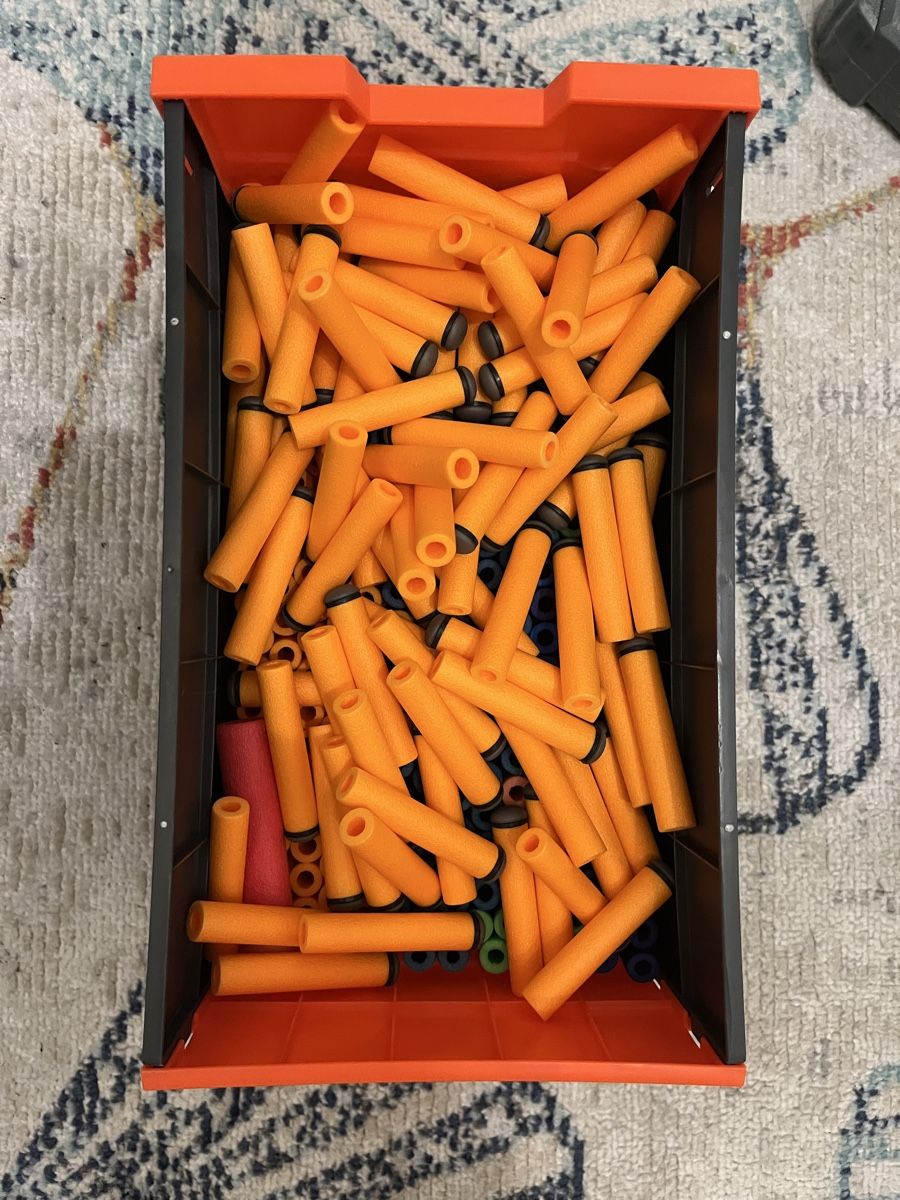 Nerf Giocattoli: Nerf Sammlung mit Ständer und Pfeilern – Usato da Winterthur venduto da Tim_76 3
