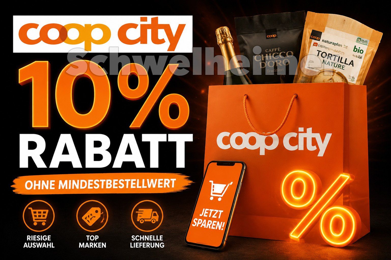 Gutscheine: 10% Rabatt Coop City – Neu und originalverpackt aus Allschwil von Schwelheimer