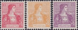 1907, Nr.104-106 (Brustbild I) tadellos postfrisch, K: 30.-+