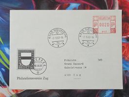 CL33 Enveloppe + Timbre Suisse 1982