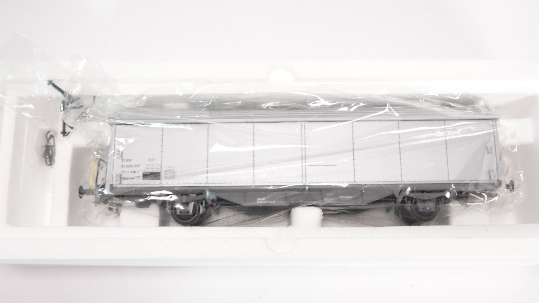 Modellini di ferrovie: 2ß Allmo Spur 0 SBB Güterwagen HBIS silber – Usato da Uetendorf venduto da tigermuegi 7