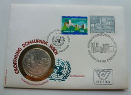Silber Numisbrief - Eröffnung Donaupark Wien 1979