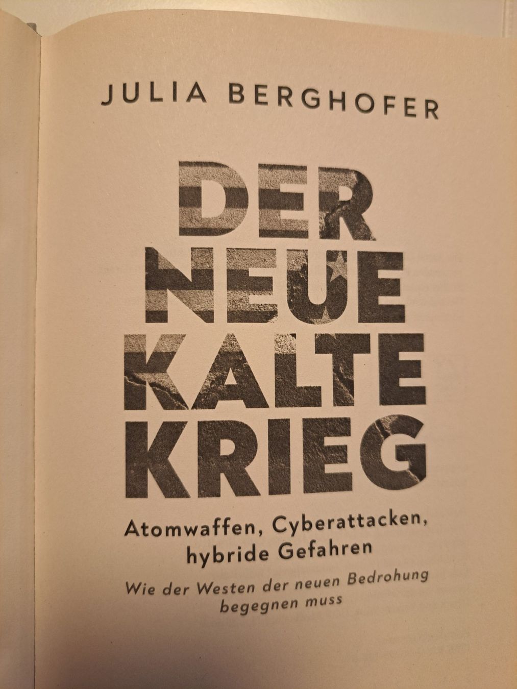 Bücher: Der neue kalte Krieg - Julia Berghofer – Gebraucht aus Menzingen von Fleischklopfer