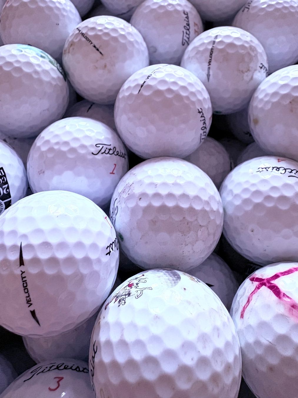 Titleist Palloni: 100 Stk. Golfbälle Titleist Velocity – Usato da Bern venduto da Tunu2000