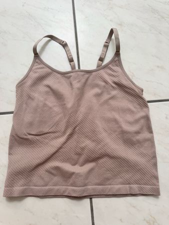 Top sportivo rosa pastello S