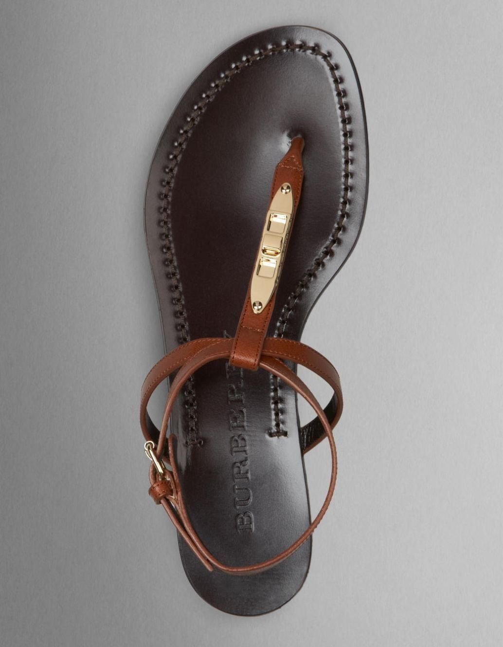 Burberry Damenschuhe: Orig. BURBERRY Leder Sandalen Gr.36 – Gebraucht aus Tuggen von vivira