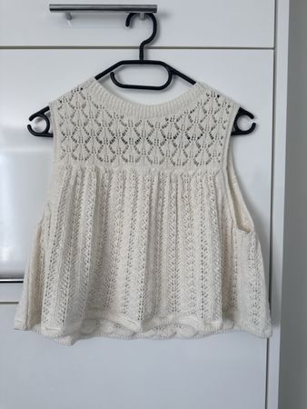 Damen Stricktop Zara weiss Grösse S Neu