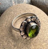 Silberring mit Peridot (925)