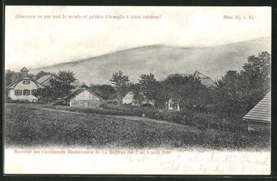 Cartoline postali: La Rogivue, Maracon, circulée 1908 – Usato da Frauenfeld venduto da POML