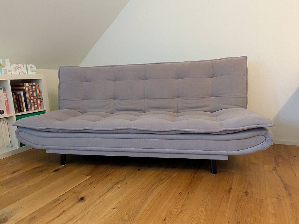 Divani: Schlafsofa, Bettsofa, grau silber – Usato da Mönchaltorf venduto da gumase