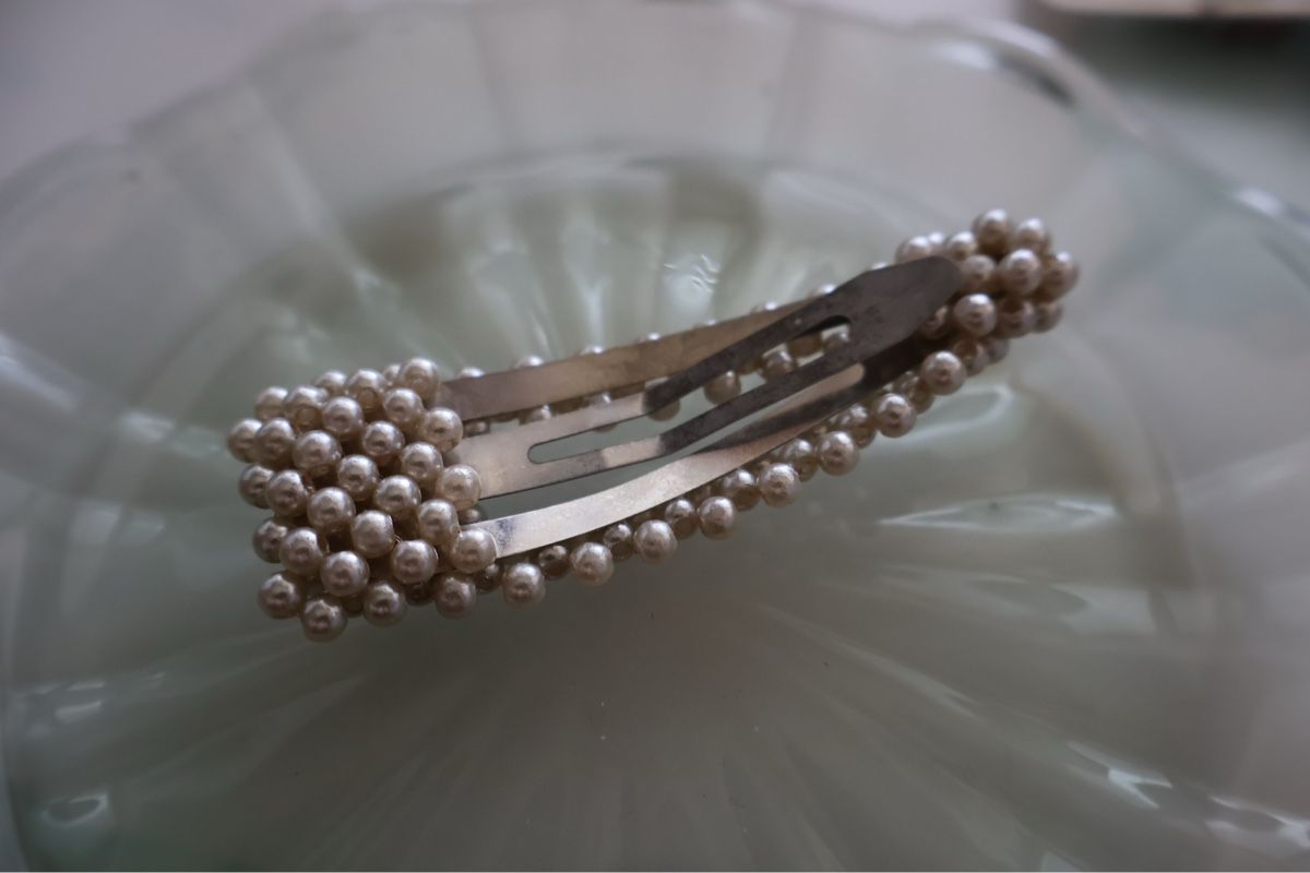 Haarschmuck: Pince à cheveux décorée de perles, neuf – Neu (gemäss Beschreibung) aus Neyruz FR von Lokiwi 1