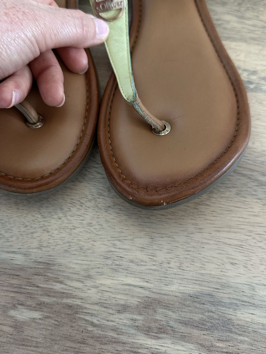 S.Oliver Scarpe da donna: S.Oliver Sandalen, hellgrün, Grösse 39 – Usato da Lenzburg venduto da selabella 3