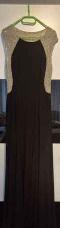 Gala-Maxikleid Schwarz - NP 200 - Nur einmal getragen!