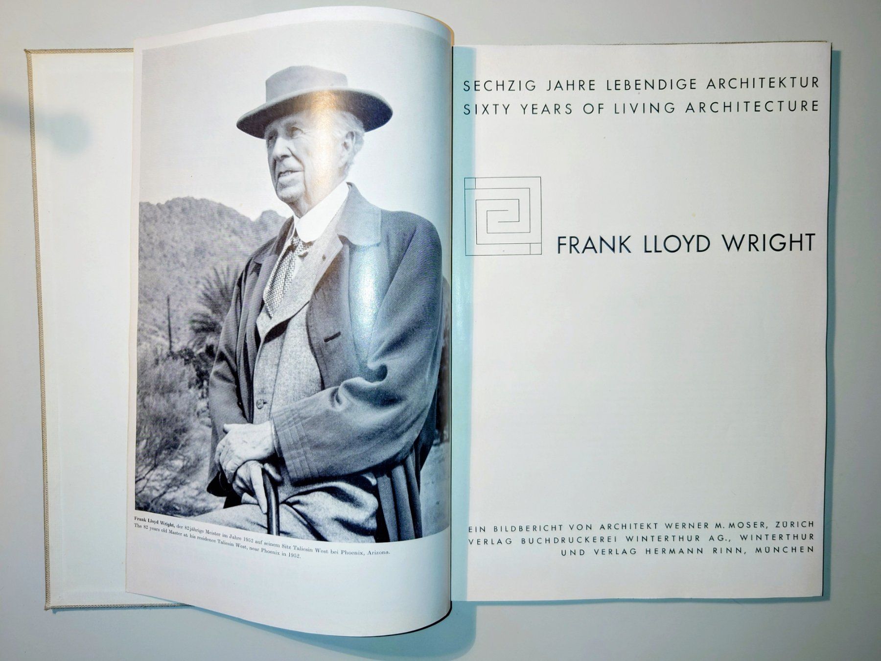 Libri: Frank Lloyd Wright. 60 Jahre lebendige Architektur. EA 1952 – Usato da Zürich venduto da Simple23 3