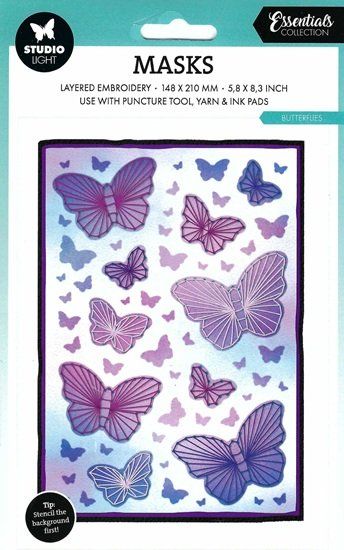 Schablonen: Studio Light Essentials Puncture Tool Mask Butterflies – Neu und originalverpackt aus Schlatt TG von mavo85 1