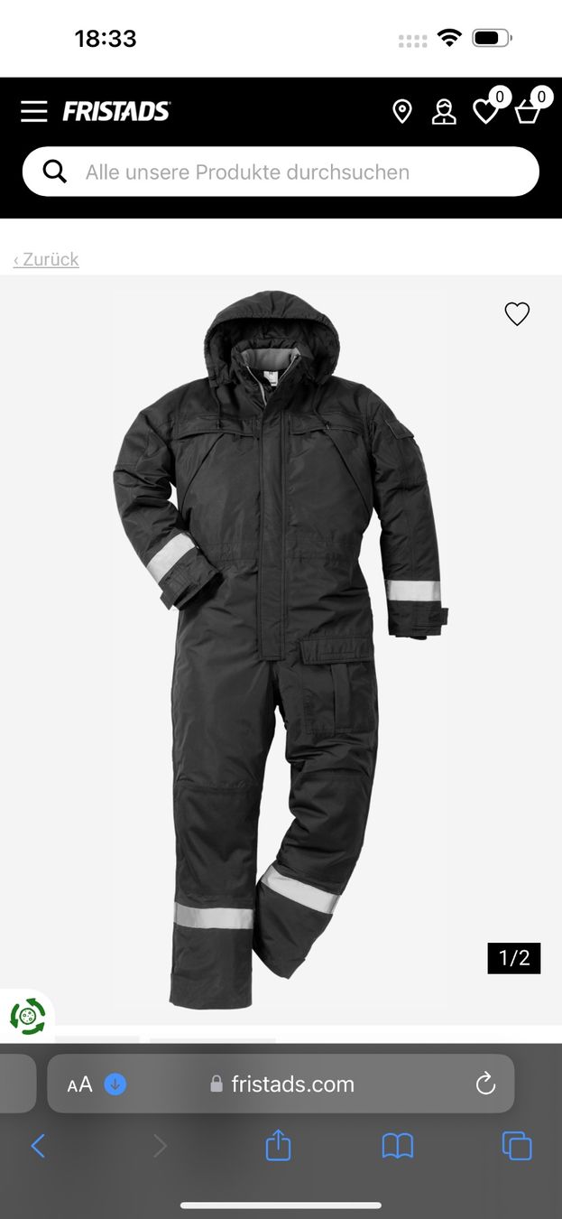 Completi: FRISTADS AIRTECH® WINTEROVERALL – Nuovo e nell'imballaggio originale da Dürrenroth venduto da tvy_bh56 1