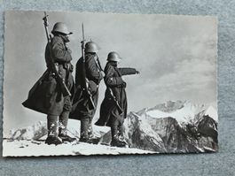Photo Karte / Patrouille im Hochgebirge Ausgabe 1940