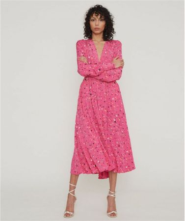 ROTATE Birger Christensen Kleid, Gr. 34 , Pink