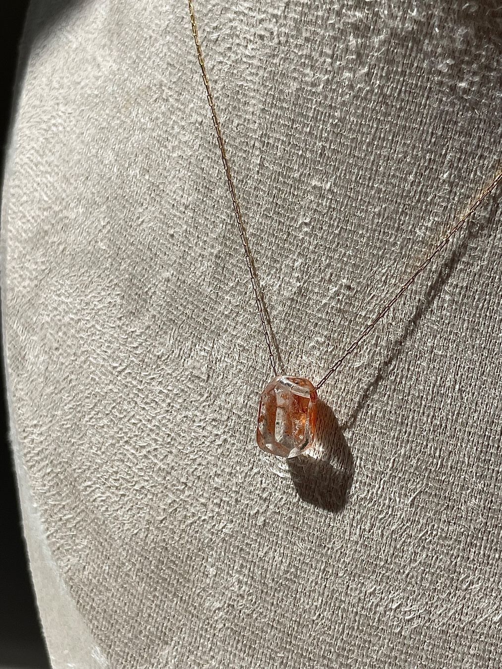 Catenine: Rutil/Phantomquarz Halskette, Edelstein,Facettiert – Nuovo e nell'imballaggio originale da Schiers venduto da sisikristall 4