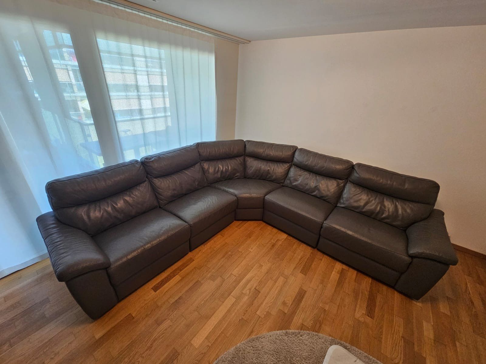 Conforama Sofas: Leder Ecksofa grau – Gebraucht aus Emmenbrücke von Alme20 2