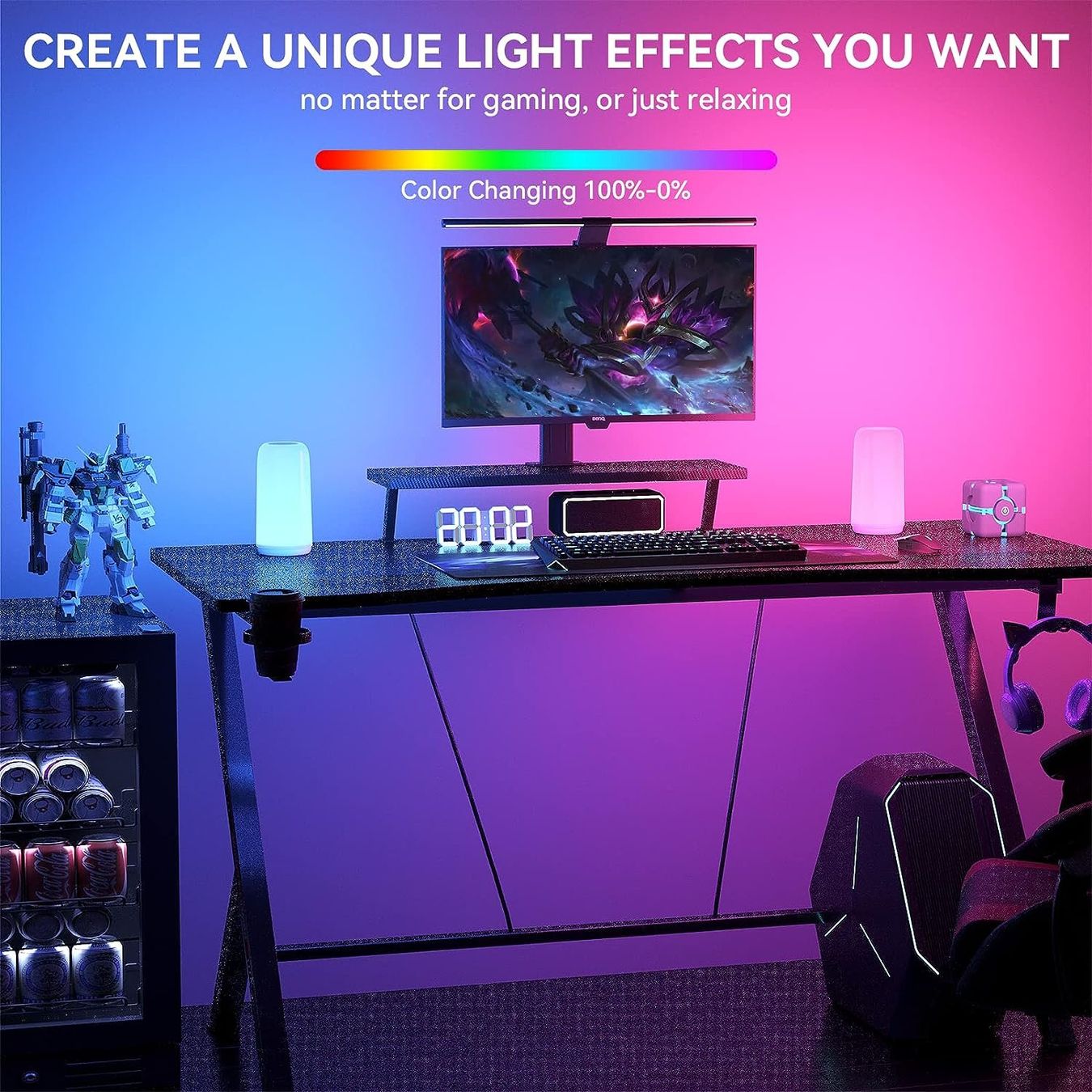 Lampade: LED Nachttischlampe Touch dimmbar mit RGB – Nuovo e nell'imballaggio originale da Nuglar venduto da SaleRitter 5