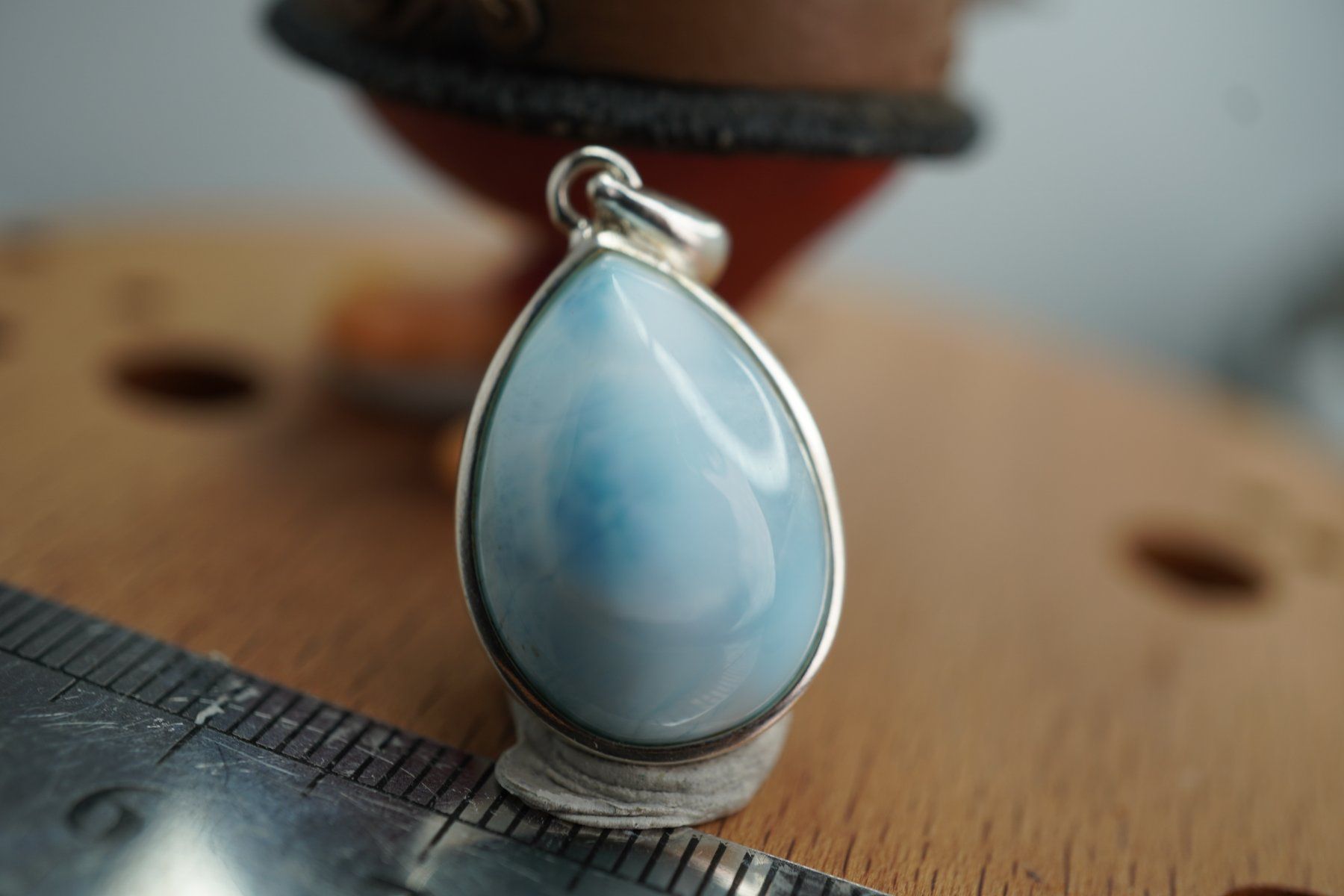 Minerali & Pietre curative: Larimar  925 Silber  22/16mm   Anhänger  "TOPSTONE" – Nuovo e nell'imballaggio originale da Eschenbach SG venduto da topstone 8