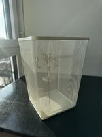 Mesh Basket / Waste Paper Bin - weisser Papierkorb Metall