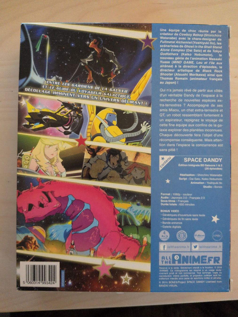Tous les DVDs: Space Dandy Intégrale Saisons 1 & 2 Blu-ray FR – Neuf (Voir description) à Gland par Kyostal 1