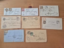CH-Belege/Karten gelaufen Zustand gemäss Bilder