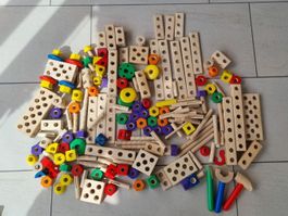Grosser Konstruktionsbaukasten für Kinder (Holz)