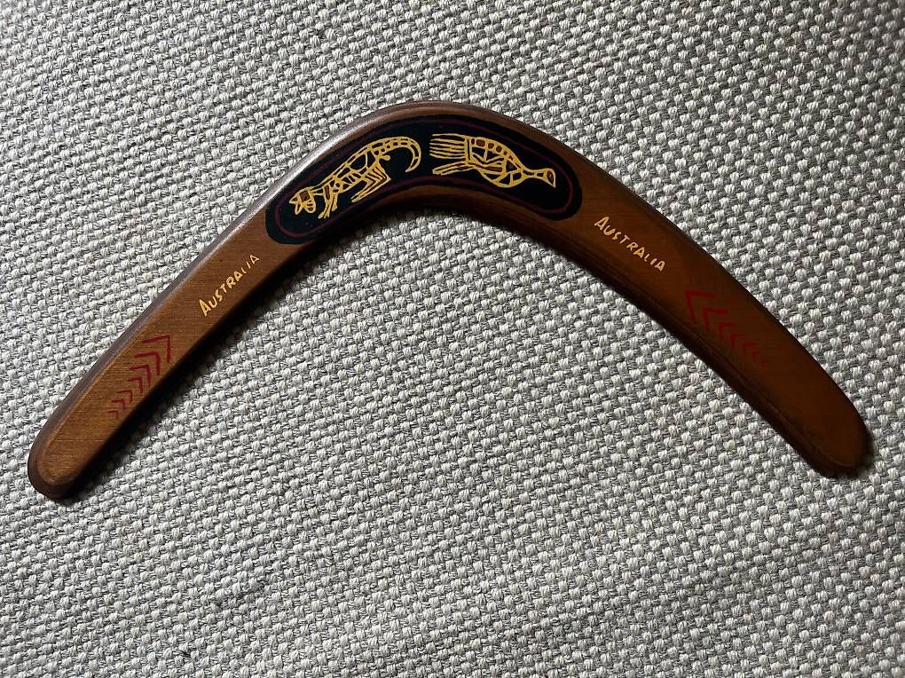 Articoli in legno: Bumerang, Australia – Usato da Bern venduto da kokon19