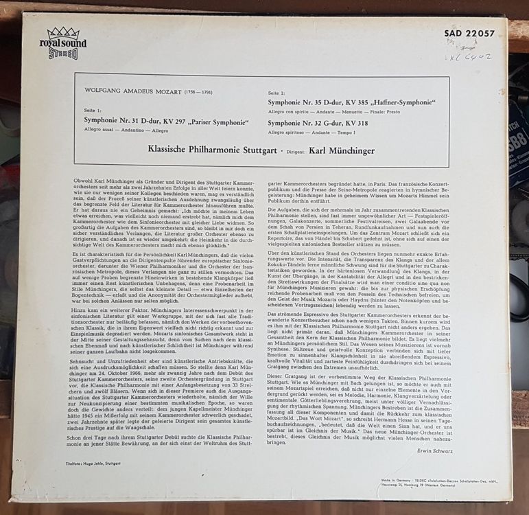 Mozart Symphony No 31 In D, 'Paris' / Symphony No 35 In D Kaufen auf