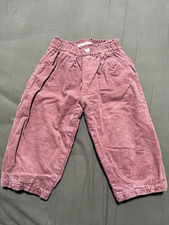 ZARA Cordhose / Hose in Rosa mit Herz-Knopf – Gr. 86