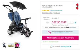 RUKY tricycle, black and grey as NEW