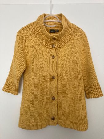 Mais- Gelbe  Strickjacke von Mexx,Gr.34/36,  58% Wolle