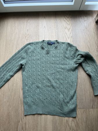 Polo Ralph Lauren Cable-Knit Cashmere Sweater Olive (S)