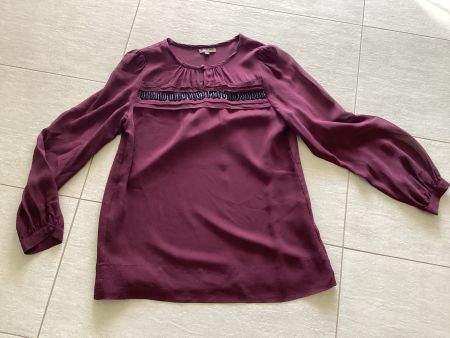 Seidenbluse in Bordeaux 100% Seide