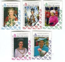 Briefmarken "Königin Elisabeth II.". Isle of Man.