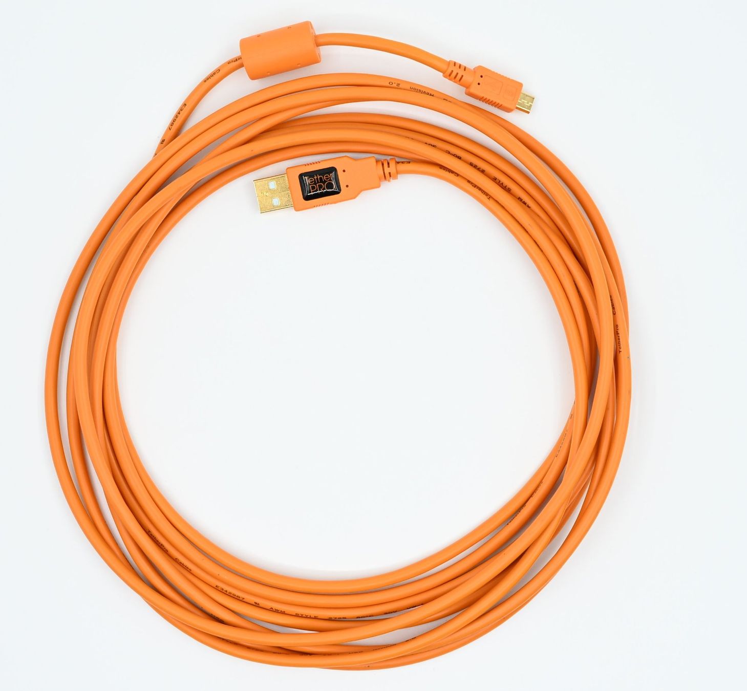 Cavi: TetherPro USB 2.0 to Mini-B 5-Pin Kabel, Orange – Usato da Dürnten venduto da pema28 1