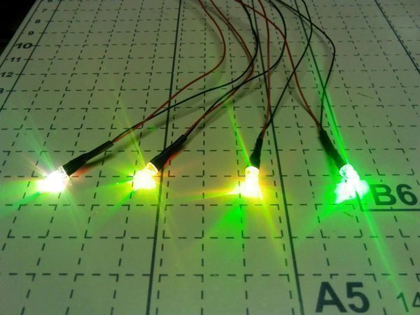 Elektronikbauteile: Fast Flash-LED 3mm 12V verkabelt – Neu (gemäss Beschreibung) aus Luzern von Salefactory 1