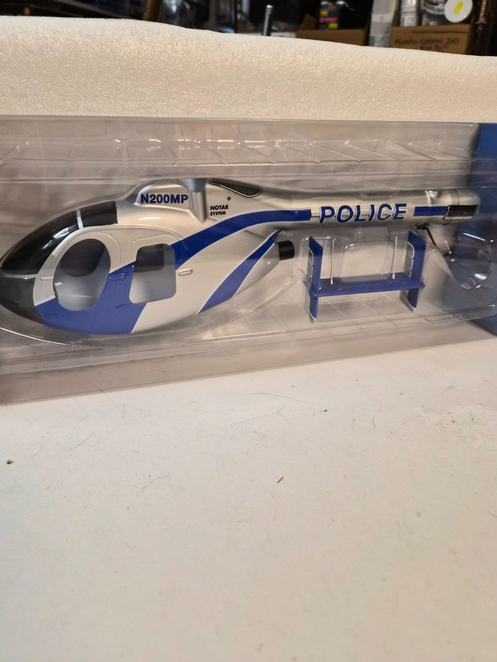 E-Flite Modellismo RC: Eflite RC Polizei Helikopter, Neu im Originalkarton! – Nuovo e nell'imballaggio originale da Horgen venduto da RcModell
