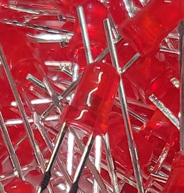 Leuchtdiode LED 3mm rot (5 Stück) (Neu und originalverpackt) in Tann ...
