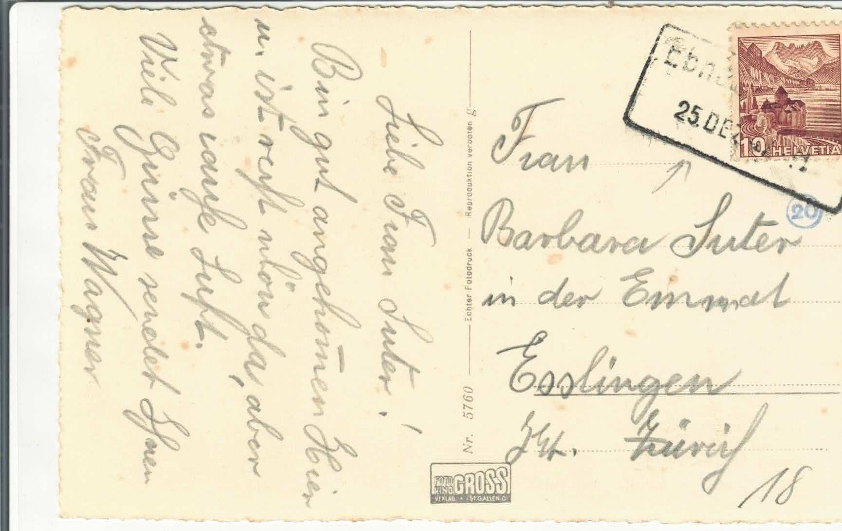 Cartoline postali: Ebnat-Kappel - Generalansicht – Usato da Ettingen venduto da Kartenplanet 1