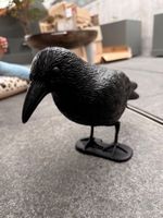 Wetterfester Rabe in schwarz zur Vogelabwehr – 35 x 19 x 13