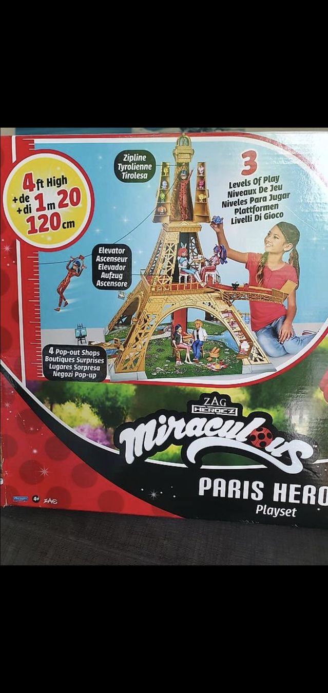 Bandai Giocattoli: Miraculous Ladybug Deluxe Eiffel Tower – Nuovo (secondo la descrizione) da Zürich venduto da cha_bfl5