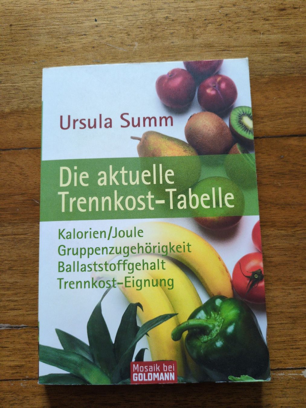 Libri: Die aktuelle Trennkost-Tabelle – Usato da Wil / ZH venduto da Tomseymoor